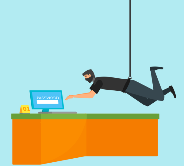 Free ninja data security vector